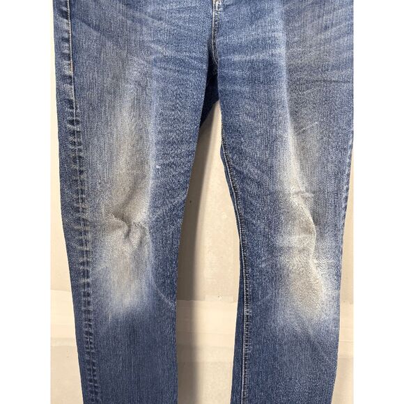 Seven 7 Jeans Mens 34x30 Blue Denim Slim Straight Distressed Medium Wash Preppy - Picture 3 of 8